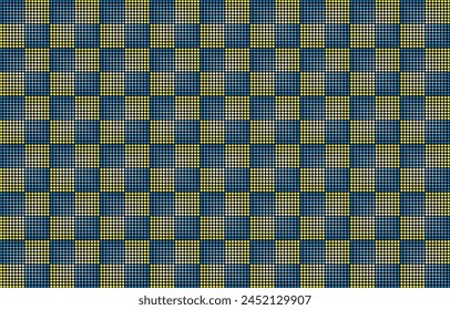 Dots, pattern, grid, polka dot grid, illusion dots, pattern, bright colors, modern.
