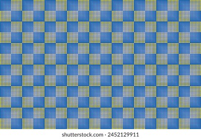Dots, pattern, grid, polka dot grid, illusion dots, pattern, bright colors, modern.
