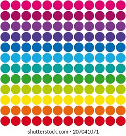 Dots Pattern Rainbow Colors. Pop It