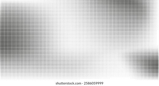 Dots pattern vector. Polka dot background. Monochrome polka dots abstract background. Dot pattern print. Panorama view. Vector illustration