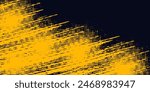 Dots pop art comics sport style vector illustration. Dots halftone yellow and black color pattern gradient grunge texture background.