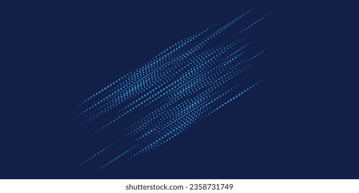 Dots pop art comics sport style vector illustration. Dots halftone white and blue color pattern gradient grunge texture background.