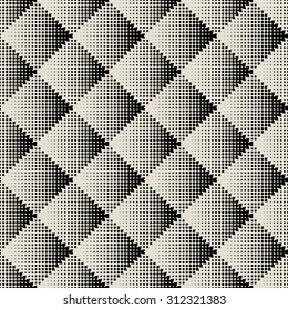 dots rhombus seamless monochrome pattern. vector illustration - eps 8