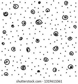 dots seamless doodle pattern