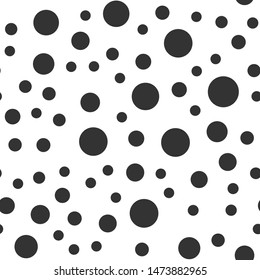 Dots seamless pattern, circles background texture.