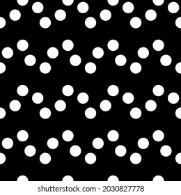 Dots seamless pattern. Circles ornament. Dot shapes motif. Circle forms backdrop. Dotted wallpaper. Rounds background. Digital paper, textile print, web design, abstract image. Vector illustration.