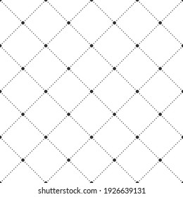 Dots seamless pattern. Geometric figure rhombus from dots background.