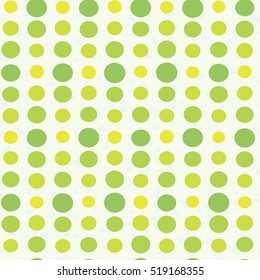 Dots seamless pattern, yellow-green striped pattern, abstract geometric background