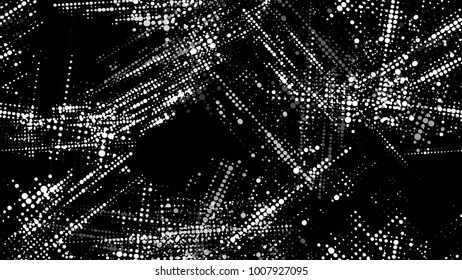 Dots and Spots of Halftone Grunge Background. Rough Grungy Seamless Pattern Design. Dirty Weathered Style Texture. Broken, Rusty Print Design Pattern.
