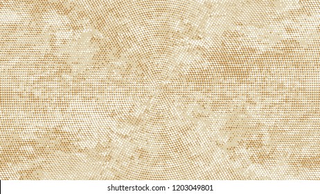 Dots and Spots of Halftone Grunge Background. Rough Grungy Pattern Design. Dirty Weathered Style Texture. Beige Noise Fashion Print Design Pattern.