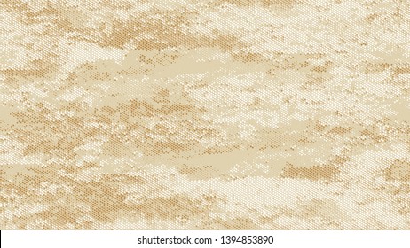 Dots and Spots of Halftone Grunge Background. Cartoon Cracked Noisy Surface Pattern Design. Polka Dots Style Texture. Beige Noise Fashion Print Design Pattern.