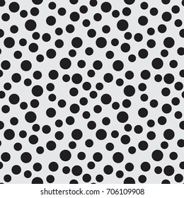 Dots and spots seamless pattern. Simple decorative vector background texture for print, textile, web, or any  use.
