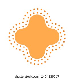 Dots star halftone icon. Vector illustration.