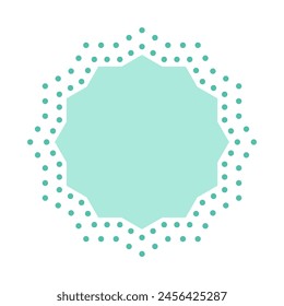 Dots star halftone icon. Vector illustration.