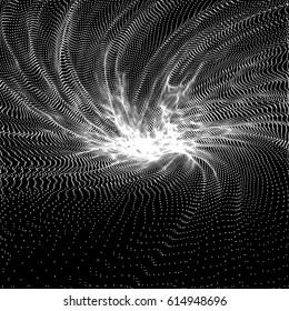 Dots Texture. Abstract futuristic grid. Vector illustration.