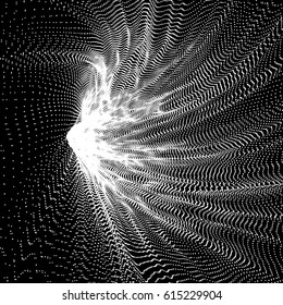 Dots Texture. Abstract futuristic grid. Vector illustration.