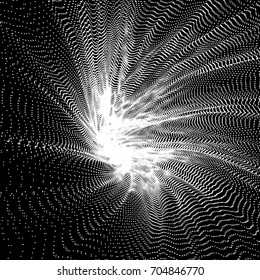 Textura de puntos. Resumen de cuadrícula futurista. Ilustración vectorial.