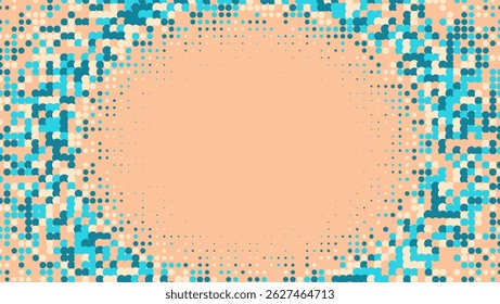 Dots Texture. Summer Concept With Minimal Art. Dynamic Frame For Annual Invitation. Colorfull Flyer. Minimalist Business Pattern. Geometric Abstract Poster. Trendy Dots Texture