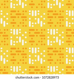 Dots tiles abstract seamless pattern. Simple geometry series.