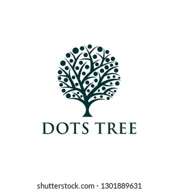 Dots Tree Logo Design