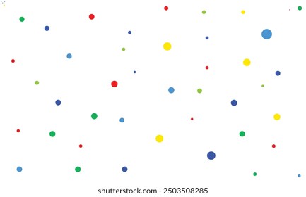 dots vector background. colorful circles background. multi color dots background