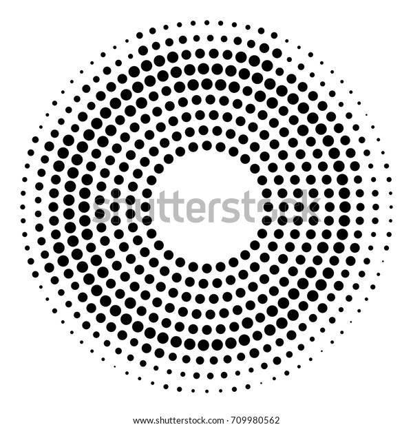 ドットベクター画像の円形イラスト のベクター画像素材 ロイヤリティ