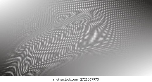 Vector de puntos Gradiente Color azul Fondo de semitono Patrón de puntos escalonados textura moderna