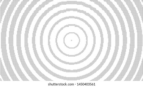 dots vector illustration with circle line