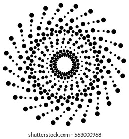 Dotted Abstract Background - Black Circles