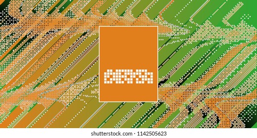 Dotted abstract background with lines elements. Vector illustration.