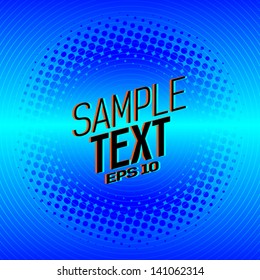 dotted abstract blue background