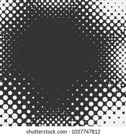 Forma abstracta con puntos. Ilustración del vector