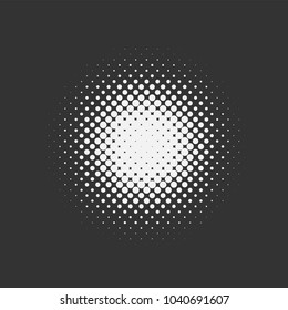 Dotted abstract form. Vector illustration