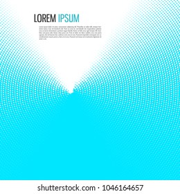 Dotted abstract form. Vector illustration