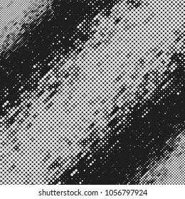 Forma abstracta con puntos. Ilustración del vector