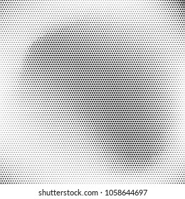Forma abstracta con puntos. Ilustración del vector