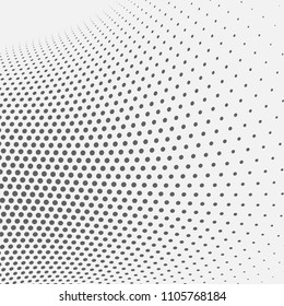 Dotted abstract form. Vector illustration