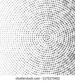 Dotted abstract form. Vector illustration