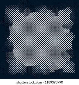 Dotted abstract form. Vector illustration