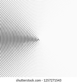 Forma abstracta con puntos. Ilustración del vector