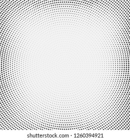 Dotted abstract form. Vector illustration