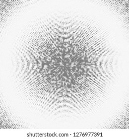 Dotted abstract form. Vector illustration