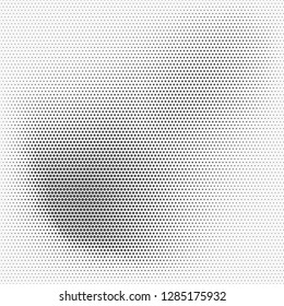 Forma abstracta con puntos. Ilustración del vector