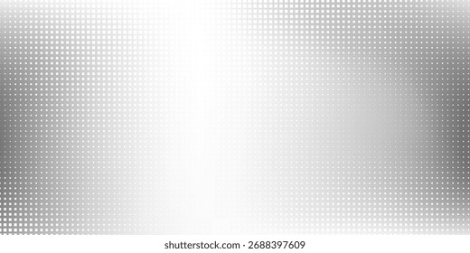 Dotted abstract silver foil mesh background with metal mirror texture. Chrome gradient surface simple modern art simple