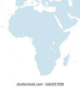 dotted Africa map. large size