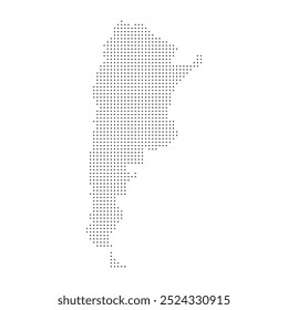 Dotted Argentina Maps Illustration Halftone Background for Business