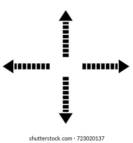 the dotted arrow