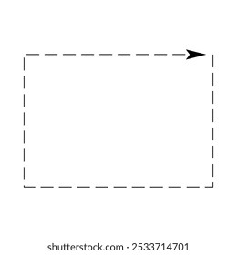 dotted arrow icon illustration design