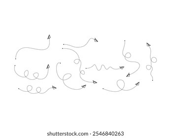 Dotted Arrow Plane Element Set