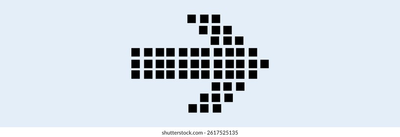 Dotted Arrows Icon Set Vector Design. Arrow icon set
